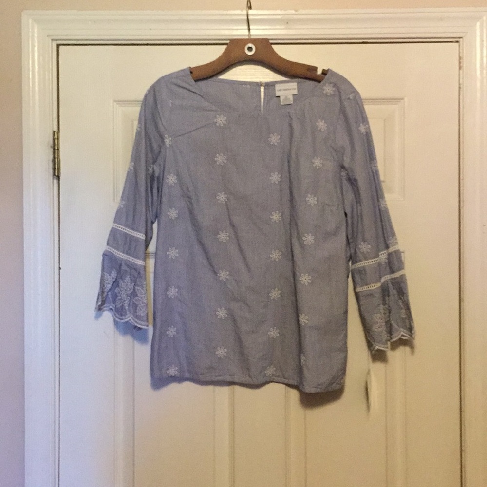 Liz Claiborne gingham garden top